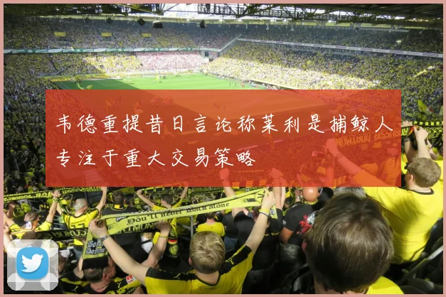 韦德重提昔日言论称莱利是捕鲸人专注于重大交易策略